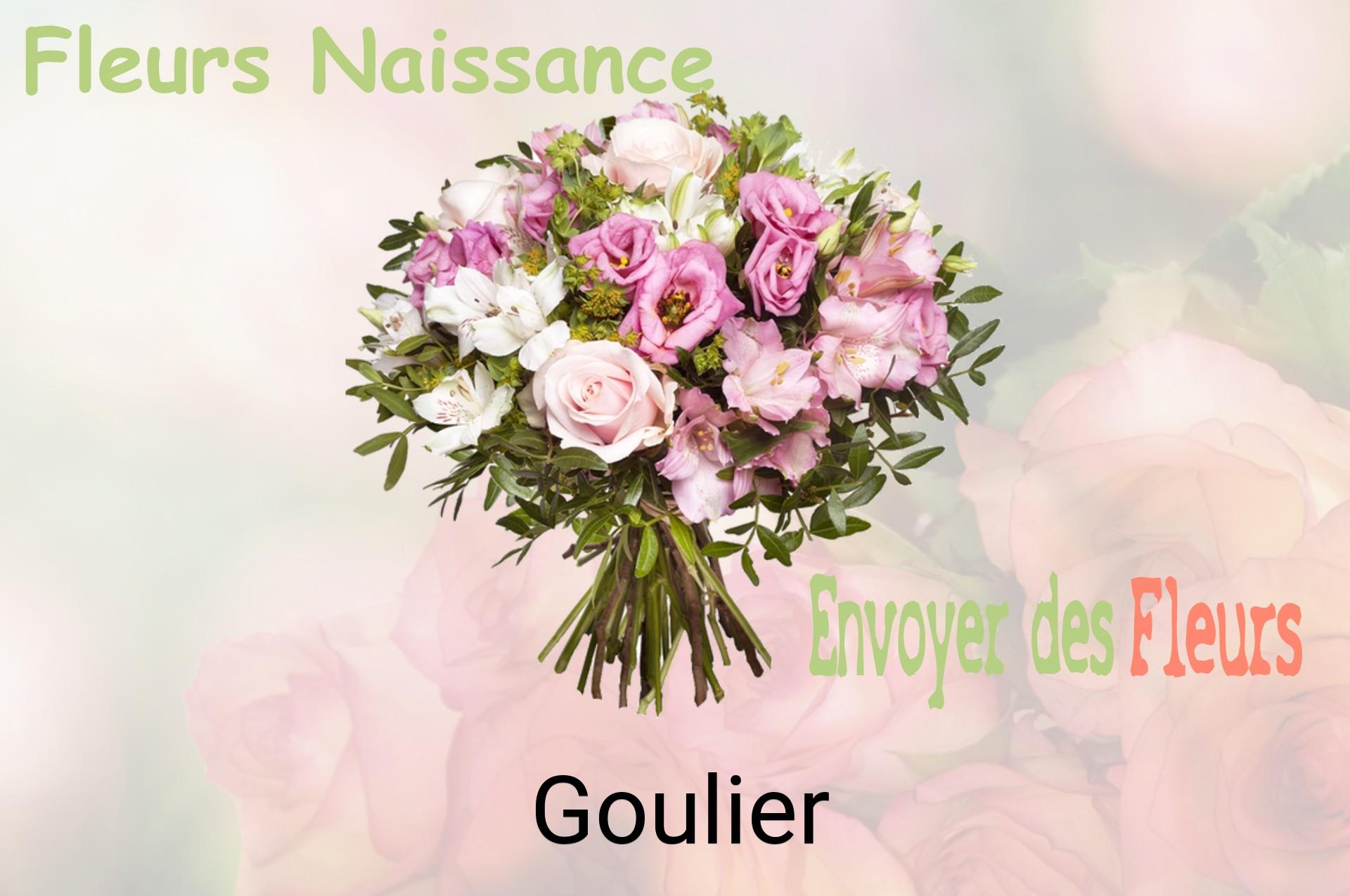 Bouquet de fleurs de naissance livré à Goulier